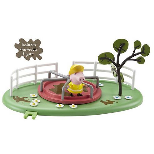 Image of Peppa Pig Muddy Puddle Roundabout Playset