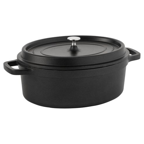 Image of Cast Aluminium Oval Casserole Dish, Large, 5l