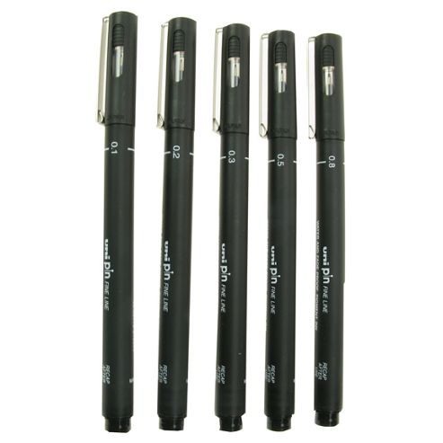 Image of Uni Pin Fine Line Markers 5pk