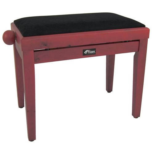 Image of Red Wood Adjustable Piano Stool