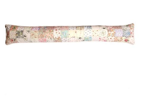 Image of Woven Magic Zig Zag Calico Pastels Draught Excluder