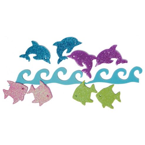 Image of Glitter Fish & Dolphin Sticker Pack
