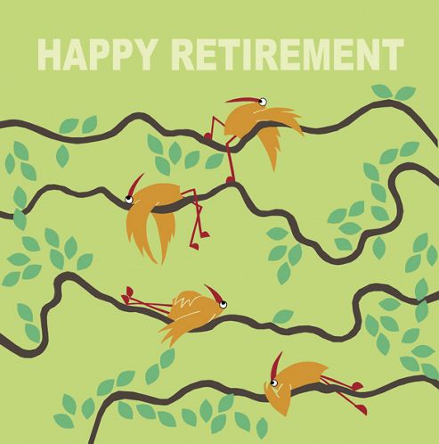 Image of Holy Mackerel Greetings Card- Happy Retirement