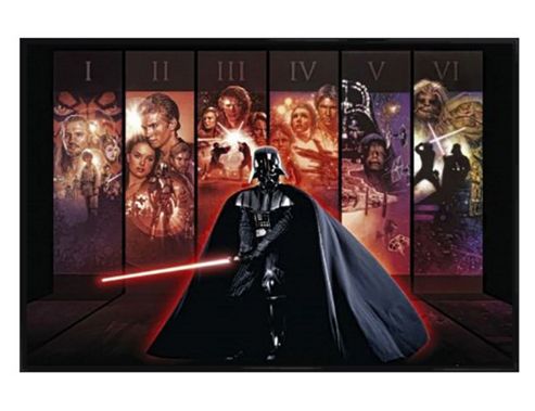 Image of Star Wars Gloss Black Framed The Complete Anthology Poster