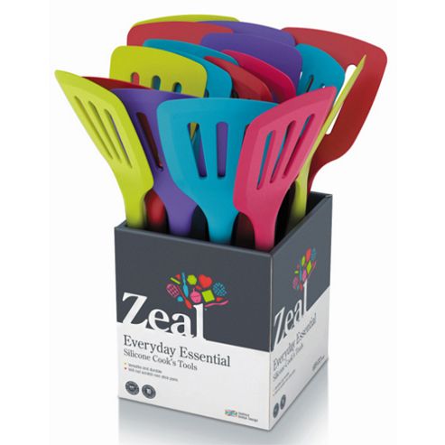 Image of Zeal Silicone Flexible Turner 31cm Mixed Colours