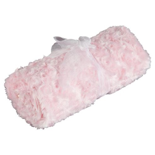 Image of Tesco Loves Baby Rose Blanket Pink