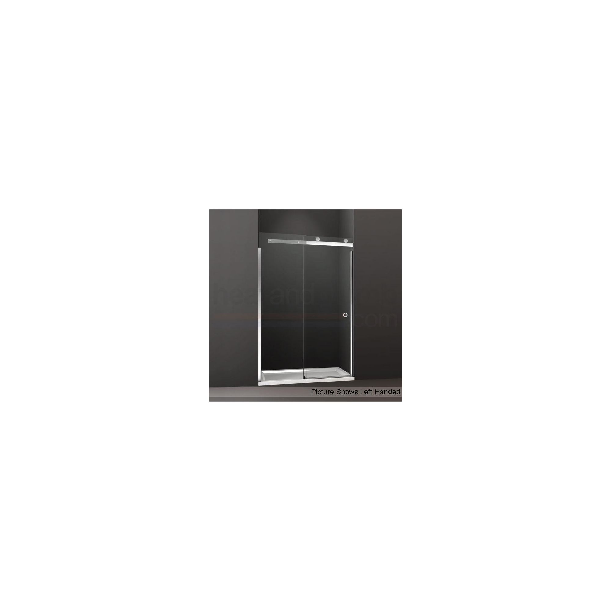 Merlyn Series 10 Sliding Door ALCOVE Shower Enclosure, 1200mm x 800mm, Low Profile Tray, 10mm Glass at Tesco Direct