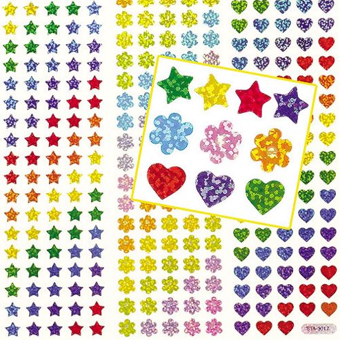 Image of Mini Holographic Craft Stickers(pack Of 348)