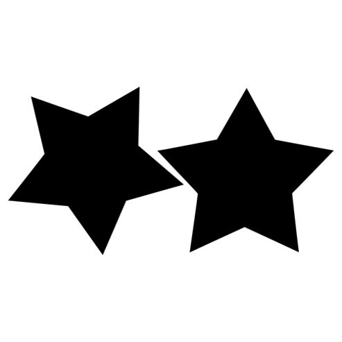 Image of Stars Silhouette Wall Chalkboard