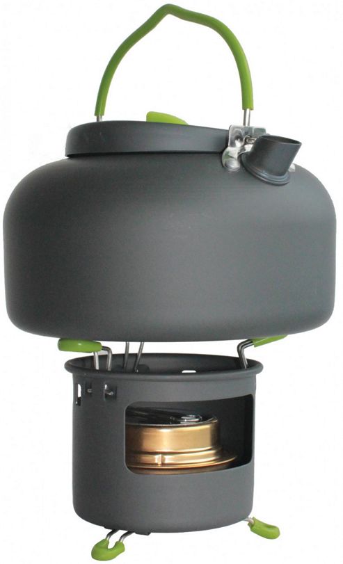 Image of Yellowstone 1.4l Aluminium Kettle With Spirit Burner Graphite