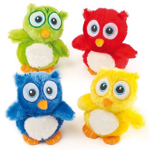 Image of Party Bag Mini Plush Owls (pack Of 4)