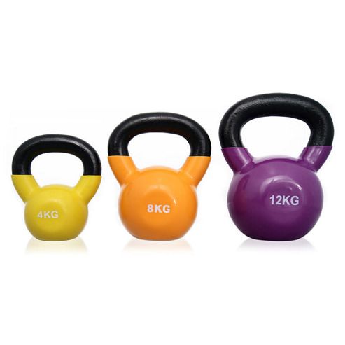 Image of Body Power Toning Vinyl Coated Kettle Bell Set