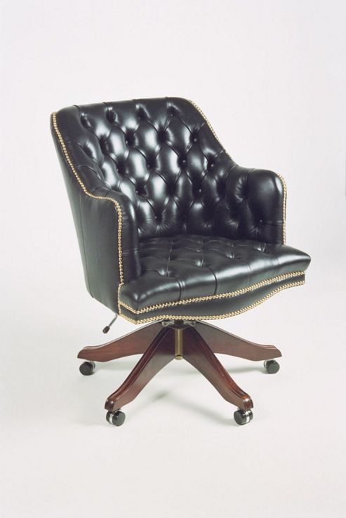 Image of Curzon Gallery Collection Deans High-back Chair With Foam Interior - Black