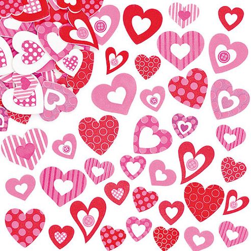Image of Heart Foam Craft Stickers (pack Of 130)