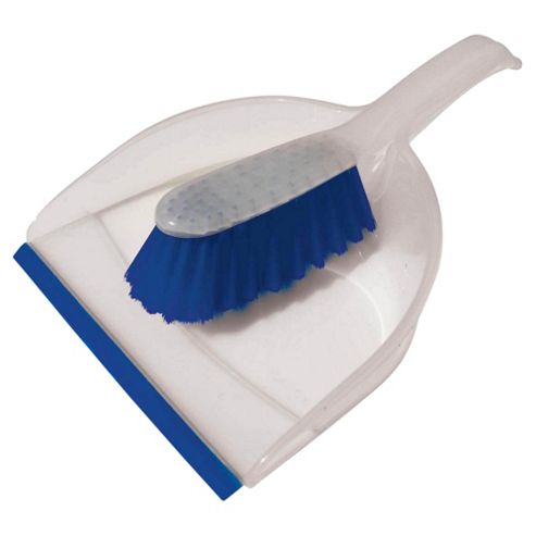 Image of Tesco Basics Dustpan & Brush Blue