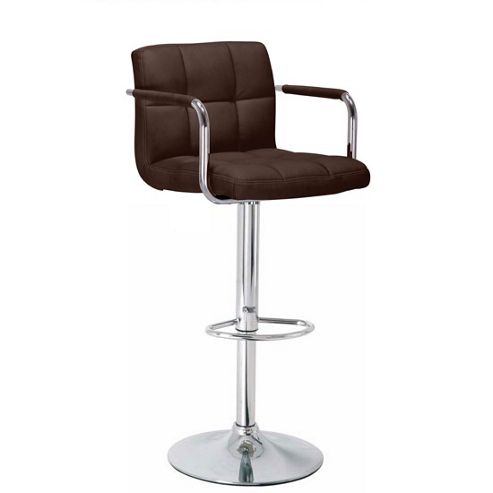 Image of Havana Brown Faux Leather Bar Stool