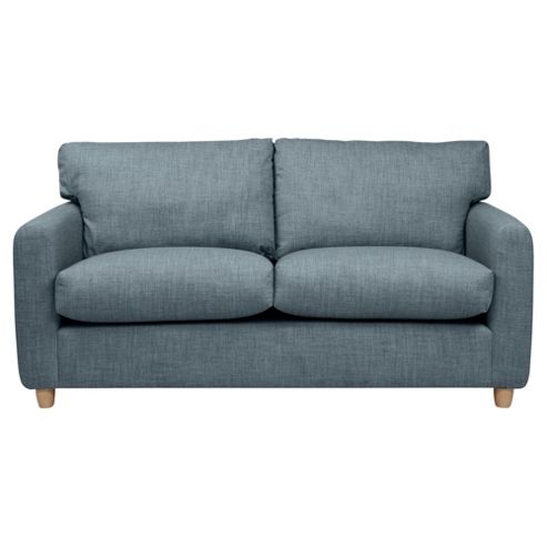 Image of Boston Medium 3 Seater Felt Effect Sofa, Mineral