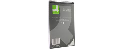 Image of Q-connect Shorthand Notebook 80 Leaf Ruled Feint 203x127mm