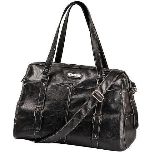 Image of Vanchi Hendrix Wedge Changing Bag Blackbird