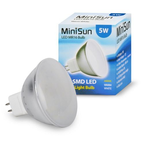 Image of Minisun Mr16 5w 24 Smd Led Bulb Warm White