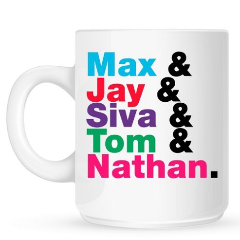 Image of Max, Jay, Siva, Tom & Nathan 10oz Ceramic Mug