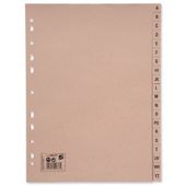 5 Star Index A-Z 20-Part 180gsm A4 Buff Manilla