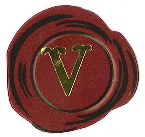 Image of Manuscript Wax & Seal Letter V