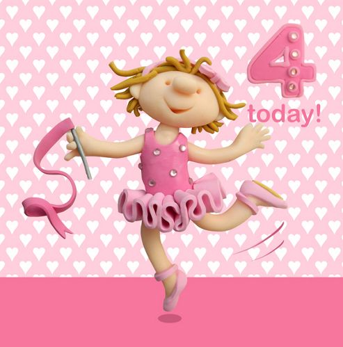 Image of Holy Mackerel Girl Age 4 Greetings Card