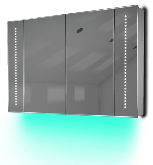 Image of Ambient Audio Bathroom Cabinet With Bluetooth, Shaver Socket & Sensor K71taud