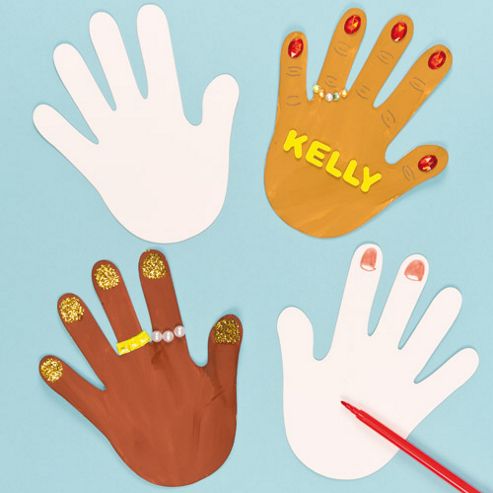 Image of Hand Card Shapes (pack Of 10)