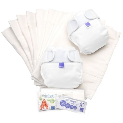 Image of Bambino Mio Miosoft Two-piece Reusable Nappy Set - Size 2 (white)