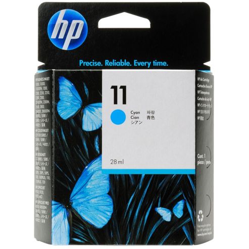 Image of Hp 11 Cyan Ink Cartridge (28ml) For Business Inkjet 2200/2250c