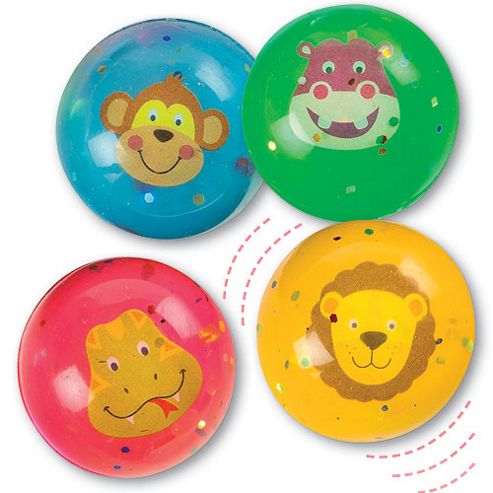 Image of Jungle Chums Glitter Jet Balls (pack Of 8)