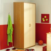 Parisot Mega Two Door Wardrobe in Japan Pear Tree / Sand
