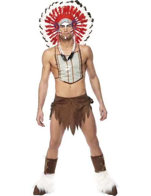 Image of Adult Official Village People Indian Costume