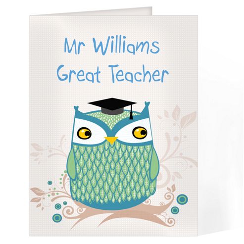 Image of Personalised Mr Owl Card