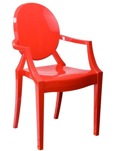 Image of Louis Xv Style Red Ghost Chair