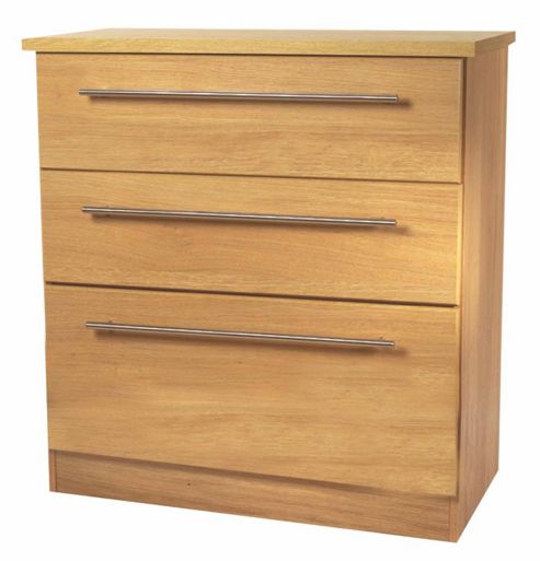 Image of Welcome Furniture Sherwood 3 Drawer Deep Chest - Maple