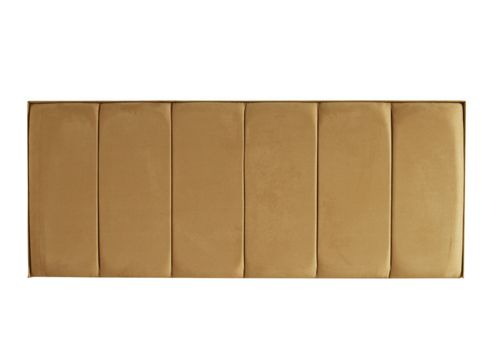 Image of Furmanac Preston Panel Headboard - Small Single - Suede Brown