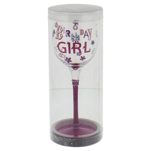 Image of Birthday Girl Wine Glass