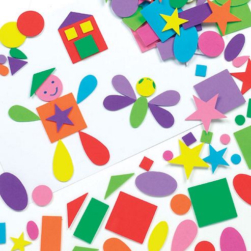 Image of Self-adhesive Crafts Foam Shapes (pack Of 180)