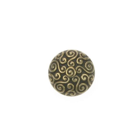 Image of Dill Buttons 23mm Domed Swirly Gold