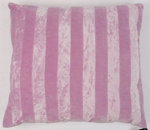 Image of In The Mood Collection-- Stripey Contrast Cushion Cover - Taupe