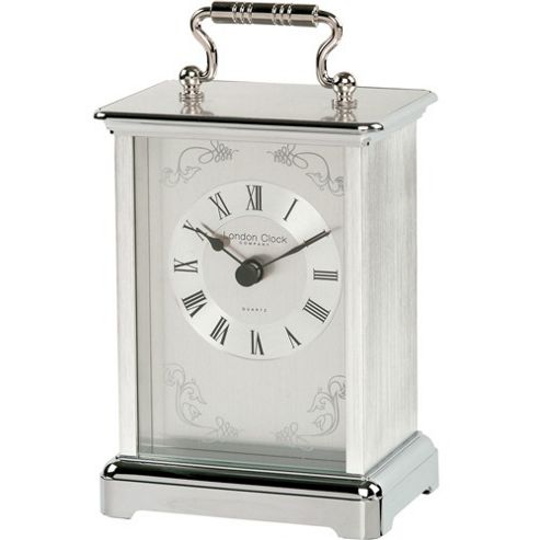 chrome mantel clock carriage london company tesco clocks rating