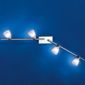 Paul Neuhaus Arccardia Four Light Bar Spotlight in Alabaster / Steel