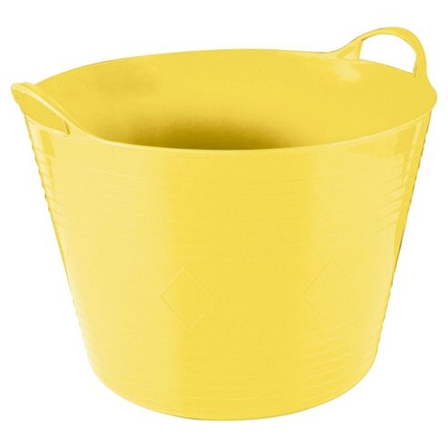 Image of Tesco 42l Plastic Folding Crate, Yellow