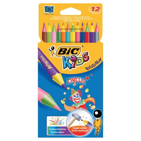 Image of Bic Kids Evolution Circus Coloured Pencils, 12 Pack