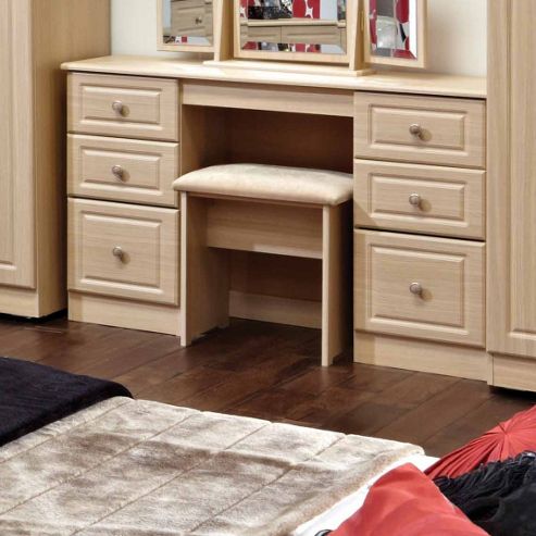 Image of Welcome Furniture Pembroke Kneehole Dressing Table - Beech