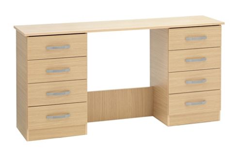 Image of Ideal Furniture Budapest Double Dressing Table - Walnut