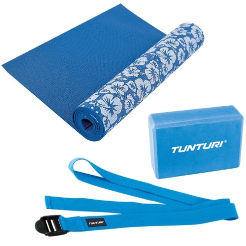Image of Tunturi Fitness Yoga Set - Mat, Block, Strap